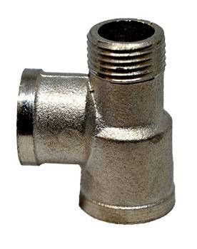 Трійник Lexline нікель 1/2"в-1/2"в-1/2"н, фото 4