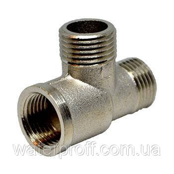 Трійник 3/4"ззв нікельований, Lexline
