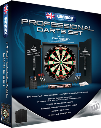 Фірмовий набір дартс в Winmau Англія з дротиками (невеликі потертості пакувальної коробки), фото 2