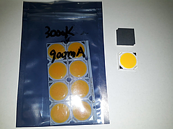 Cob LEd 30w DC 30-36V 900mA 19 мм. 3000K Круглий Світлодіод 30 Вт COB для треку