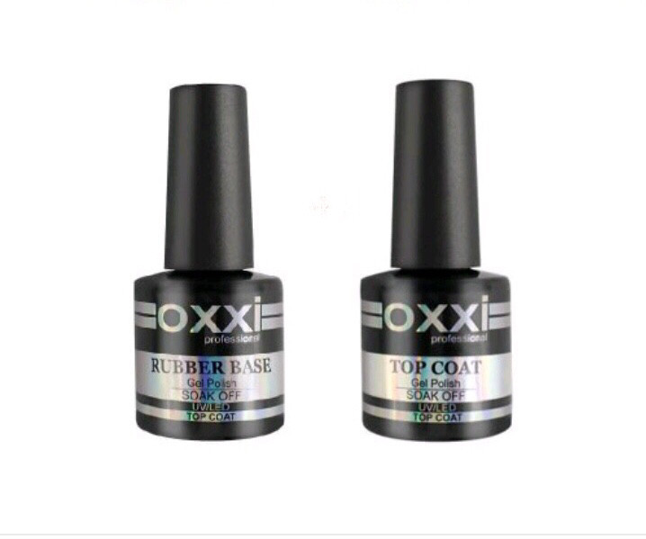 Каучукова база OXXI 8мл + Фінішне покриття OXXI 8мл