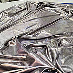 Трикотаж голограмний срібло сталь 3Д Відріз тканини 4 м по 100 грн.арт 126, фото 3