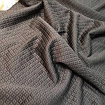 Чорний, щільний трикотаж жакард, якісний трикотаж для плаття, спідниці, жакета.арт 129, фото 3