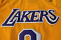 Чоловіча жовта баскетбольна майка Los Angeles Lakers NBA Kobe Bryant №8 (Кобі Брайант) джерсі, фото 7