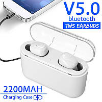 Бездротові вакуумні навушники та гарнітура Bluetooth блютуз X8-W для телефону смартфона