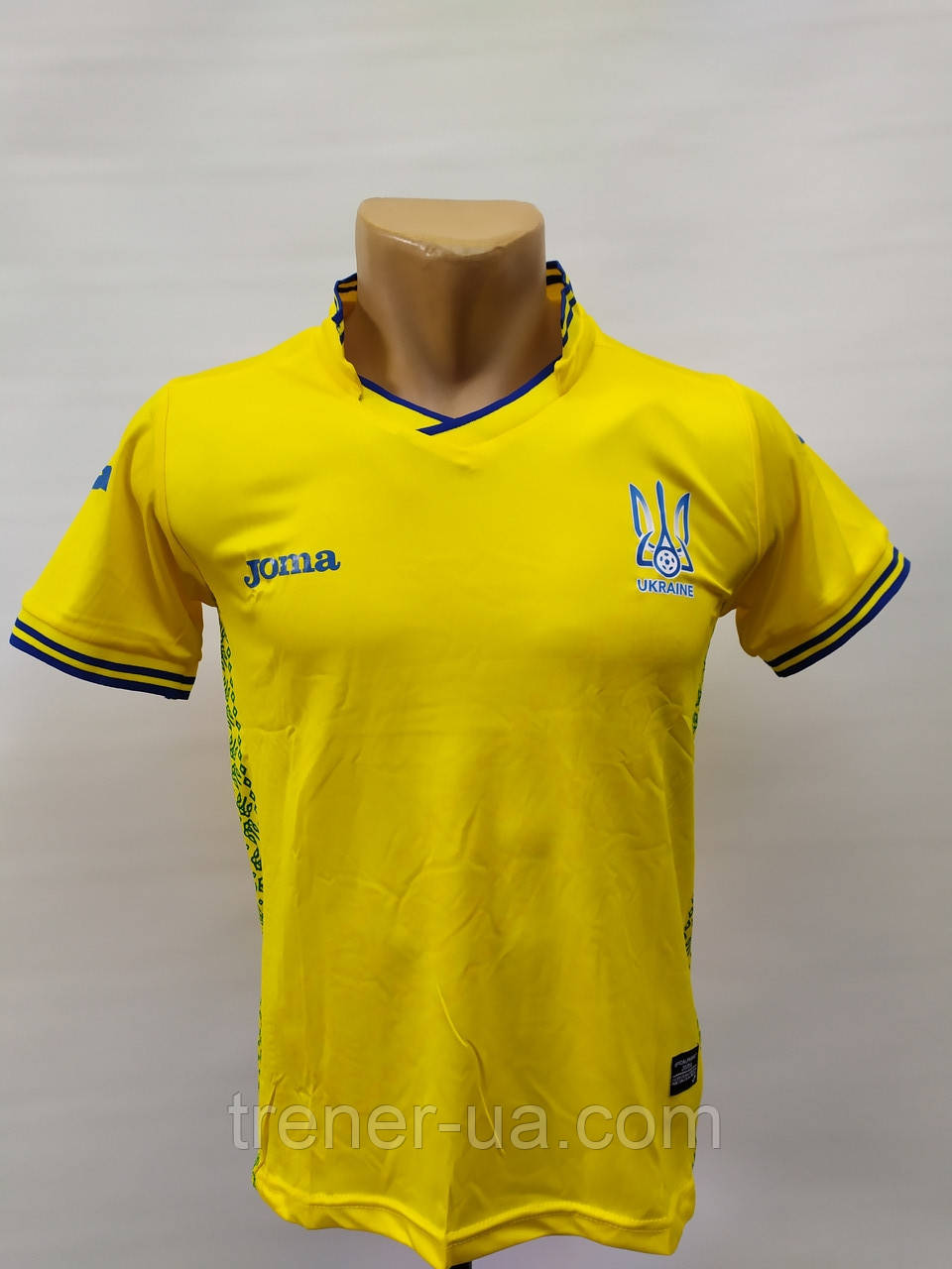 Форма дитяча збірної України в стилі Joma ЧМ 2019-20 жовта/футбольна форма Україна/ Україна дитяча жовта/