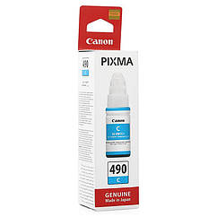Чорнило Canon GI-490 PIXMA G1400/2400/3400 Cyan (0664C001) 70 мл