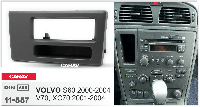 1-DIN перехідна рамка VOLVO S60 2000-2004; V70, XC70 2001-2004 (with pocket), CARAV 11-557