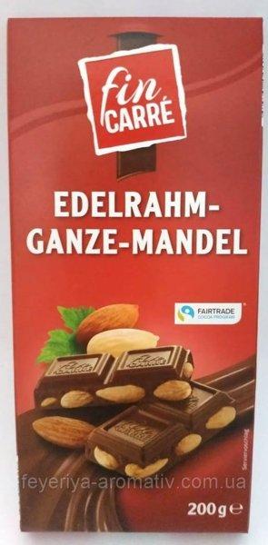 Шоколад молочний Fin Carre з цільним мигдалем Німеччина 200г