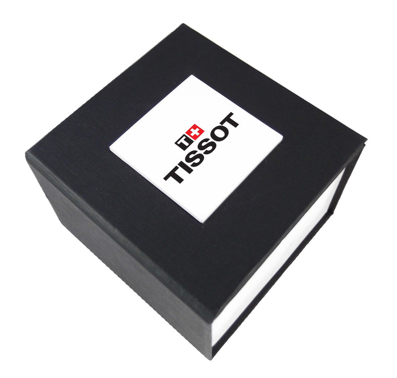 Чорна подарункова коробка Tissot 1853 для наручного годинника.