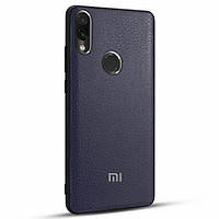 Шкіряна накладка Classic series для Xiaomi Redmi Note 7 / Note 7 Pro / Note 7s (Синій)