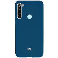 Чохол-накладка Soft-touch logo series для Xiaomi Redmi Note 8 (Синій/ Cobalt)