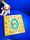 Дерев'яний дитячий фотоальбом для хлопчика Саші 1 рік, ведмедик Тедді (ім'я може бути будь -), фото 2