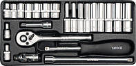 Набор торцевых головок 1/4" 23 предмета YATO YT-14421 (Польша)