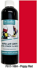 Фарба для авто та меблевої шкіри 250 мл."Dr.Leather" Touch Up Pigment Poppy Red (Червоно-кораловий)