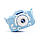 Силіконовий чохол і ремінець для дитячого цифрового фотоапарата ХоКо KVR-001 блакитний, фото 2