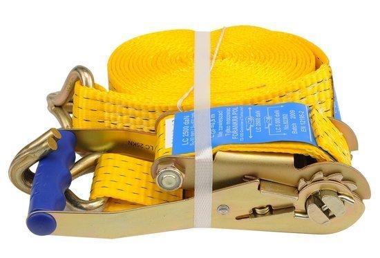 Ремені для кріплення вантажів з тріскачкою 2500/5000 DAN 6 м Х 50 мм Vorel 82392 (Польща), фото 1