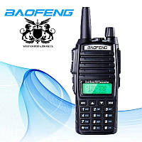 Рация 8 Вт Baofeng UV-82 + Гарнитура Baofeng c двойной кнопкой РТТ