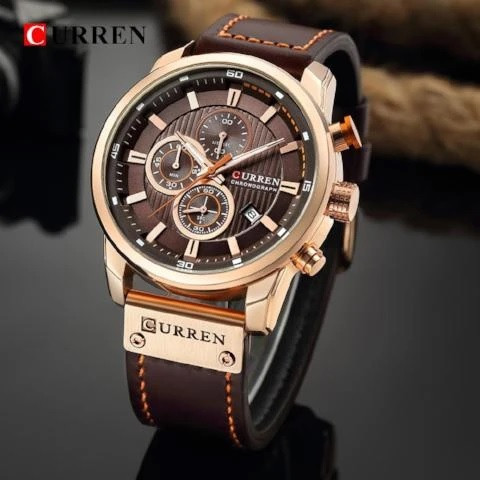 ГОДИННИК CURREN 8291 rose gold brown