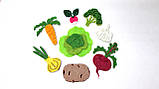 Декор із фетру Аплікація набору овочі "Оміст", фото 7