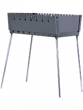 Мангал металевий чемодан на 8 шомпурів 4435