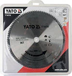 Диск пильний по дереву 315 мм 96T YATO YT-60795 (Польща), фото 2