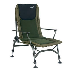 Крісло Carp Expert з підлокітниками і регулюванням спинки, фліс (до 150 кг)