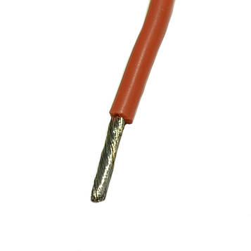 Провід гнучкий, силікон. ізол., 16AWG (~1,31мм²), луджена мідь, черв. 7-0301