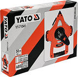 Рулетка геодезична 50 м Х 15 мм YATO YT-71541 (Польща), фото 4