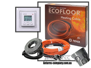 Нагрівальний кабель Fenix ADSV18 Комплект з програматором VEGA LTC 070 ( Преміум ) ( Р )