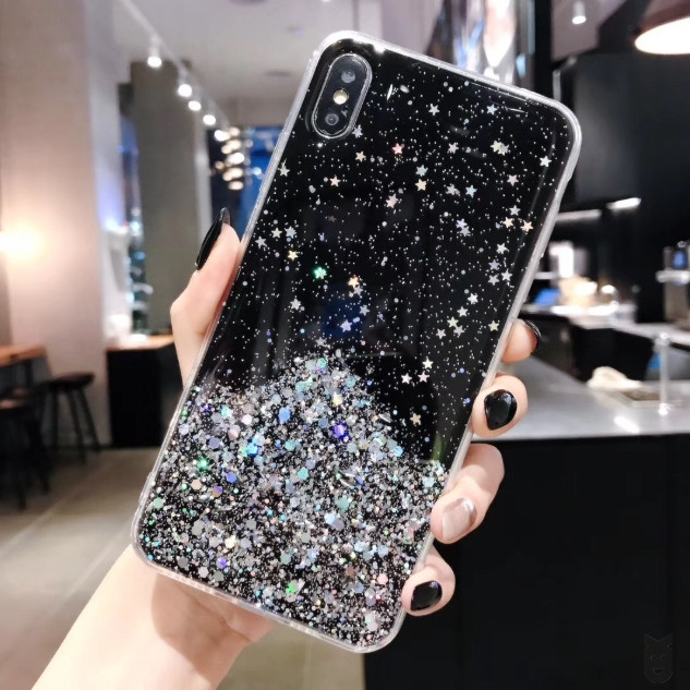 Блискучий чохол з срібною фольгою Iphone 5