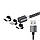 Магнітний кабель 2 метра TOPK AM23 Lightning (iPhone) 2.4A Чорний, фото 5
