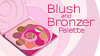 Палитра румян и брозаторов Coastal Scents Blush and Bronzer Palette