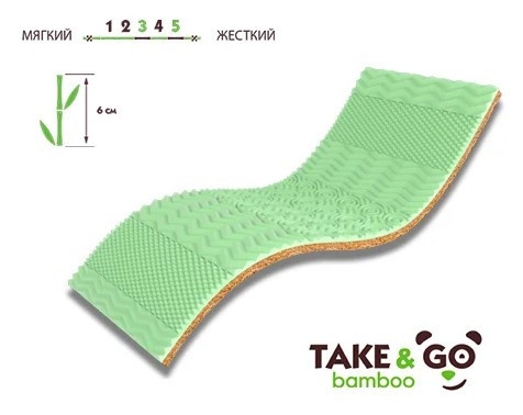 Міні-матрац Take&Go Bamboo Green Kokos