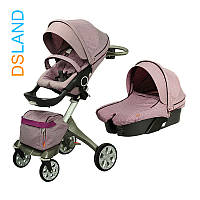 Коляска 2в1 DSLAND V6 Light Purple