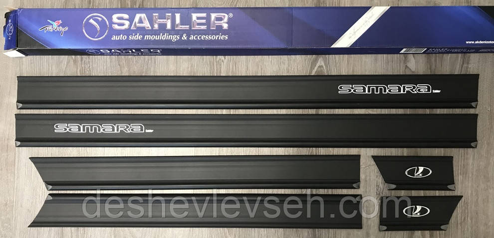 Молдинги дверей ВАЗ-2109 SAHLER середні к-т (7 см) (SH 200), (SAHLER)