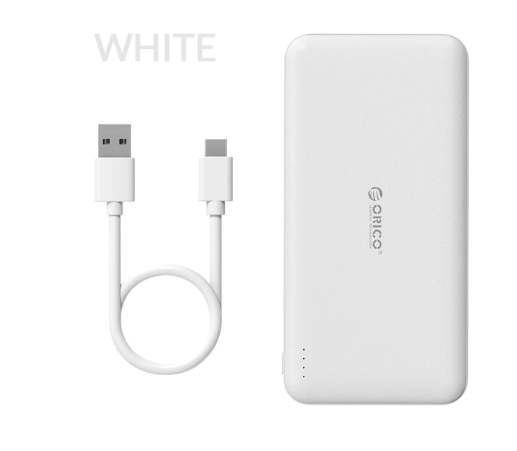 Зовнішній акумулятор Power Bank ORICO 10000mAh white