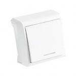 Вимикач одноклавішний з підсвічуванням Viko Vera Білий