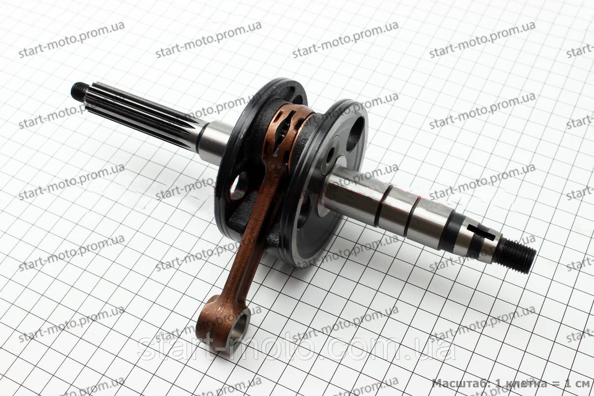 Motototech Коеленвал Yamaha AXIS-90 JOG-90 3WF 3VR (вал 16 mm), фото 1