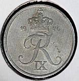 Монета Данії 2 ере 1970 р., фото 2