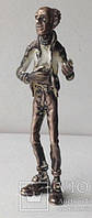 Серебряная (800 проба), антикварная фигурка дедушки, весом 71 грамм.