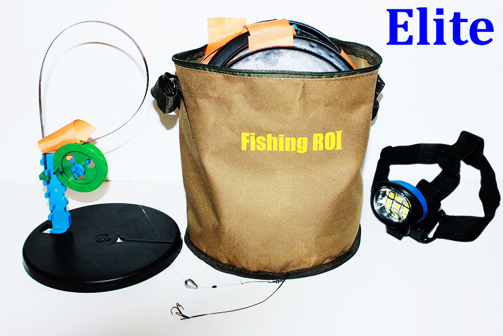 Жерлиці (основлені 10 шт.) Fishing ROI + ліхтарик, фото 1