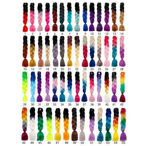 Канекалони омбре 60 см, 55 кольорів