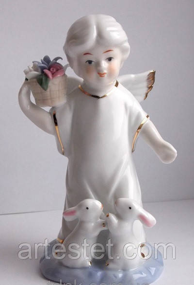 Статуетка «Ангелок із квітами», фото 1