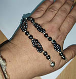 Яскравий браслет із гематитом "Срібло", фото 8
