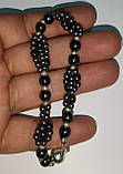 Яскравий браслет із гематитом "Срібло", фото 3