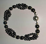 Яскравий браслет із гематитом "Срібло", фото 9