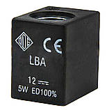 Електромагнітна котушка 12 В постійний струм компанії ODE (Italy), 5 W, 22 мм x Ø10, фото 2