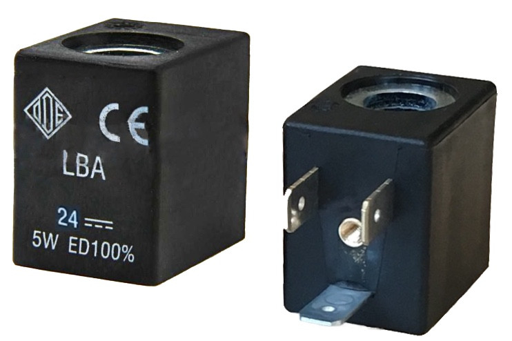 Електромагнітна котушка 24 В постійний струм компанії ODE (Italy), 5 W, 22 мм x Ø10, фото 1