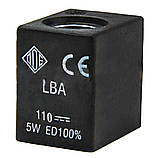 Електромагнітна котушка 110 В постійний струм компанії ODE (Italy), 5 W, 22 мм x Ø10, фото 2